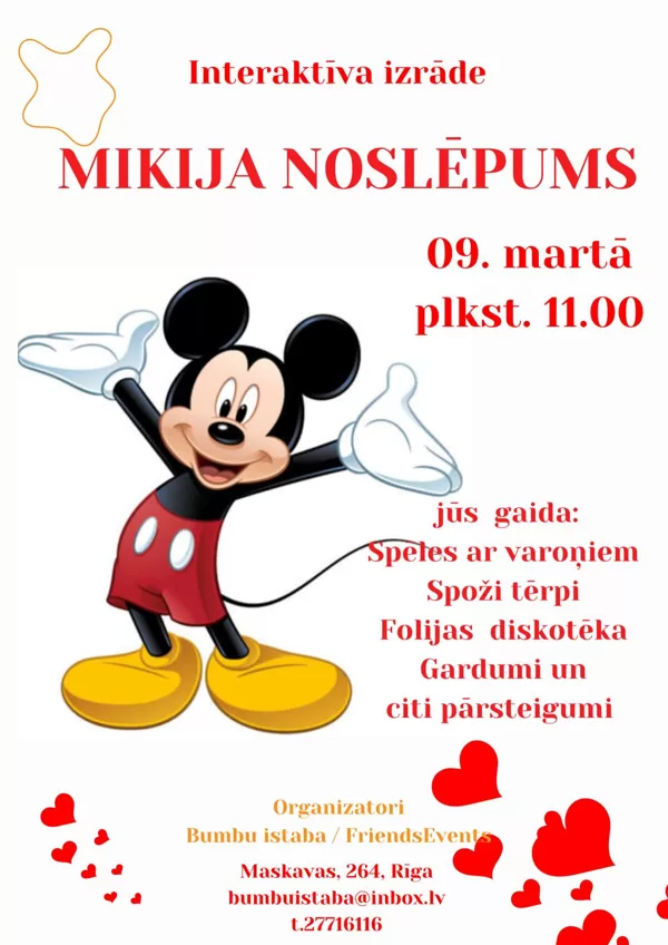 Aicinām atklāt noslēpumu kopā ar Miki peli!
